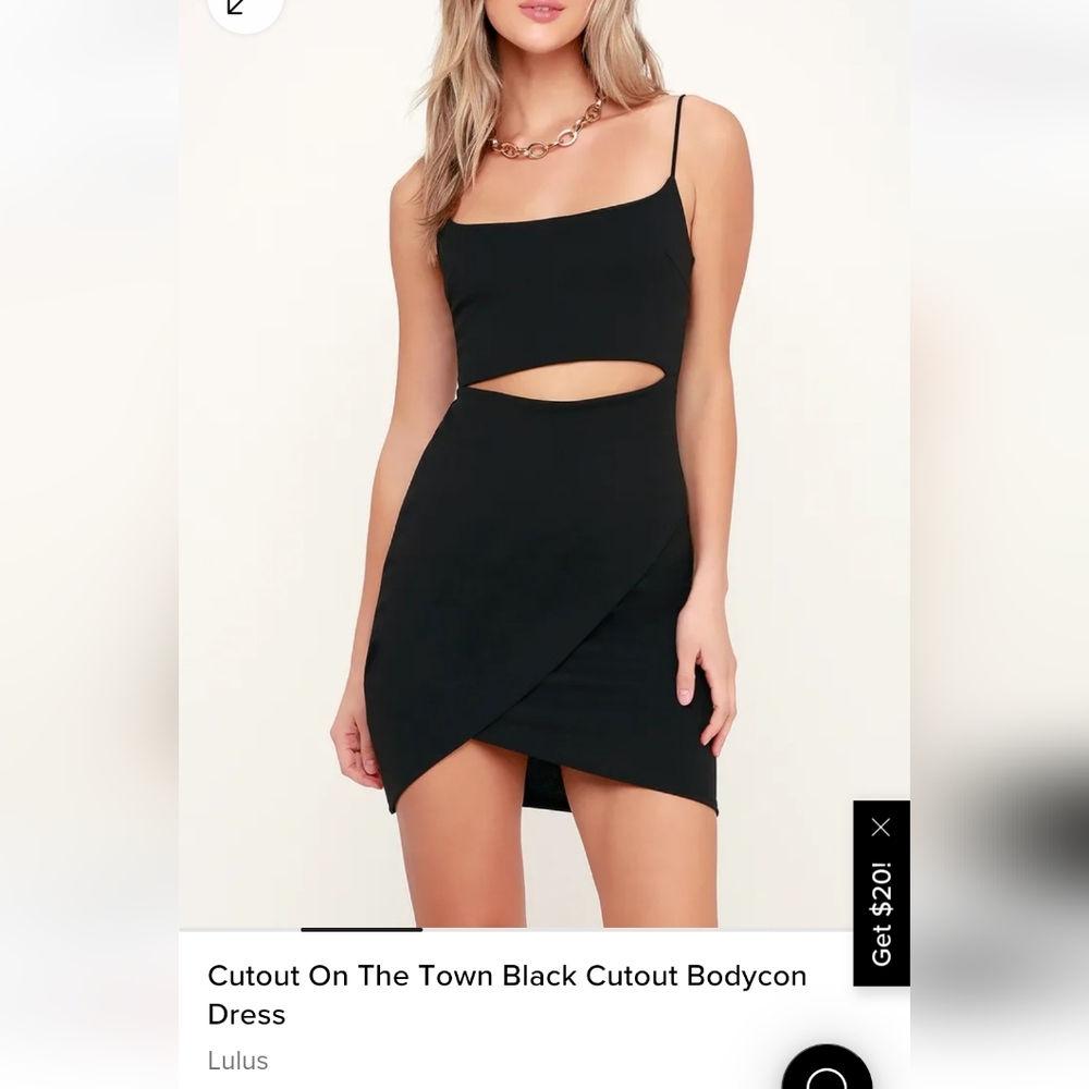 NWT lulus cut out dress